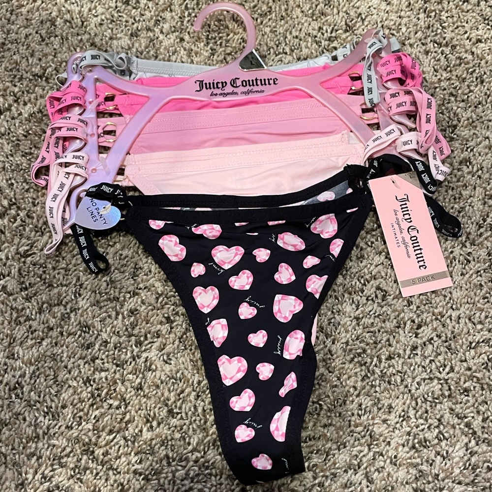 5pc Juicy Couture Panties